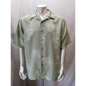 Aloha Joe Hawaiian Men's Green S/S Polyester Palm